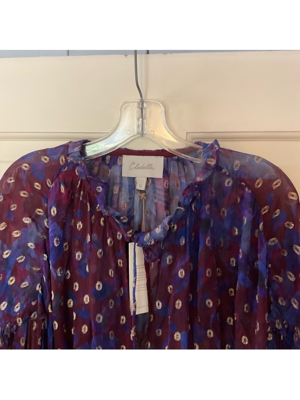 Cleobella Dara Top Purple Blue
Confetti Print Blouse Size XL - Picture 7 of 12